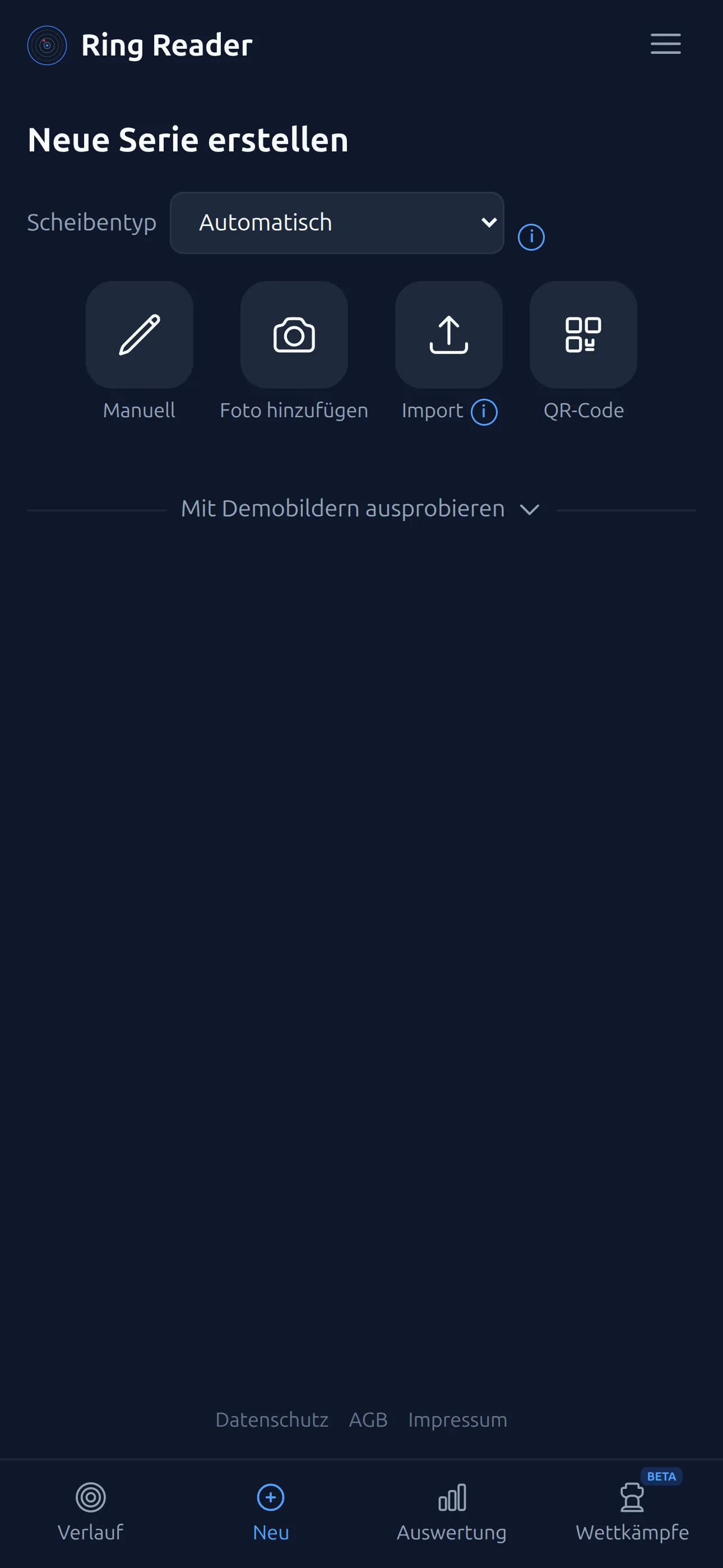 Ring Reader Capture page